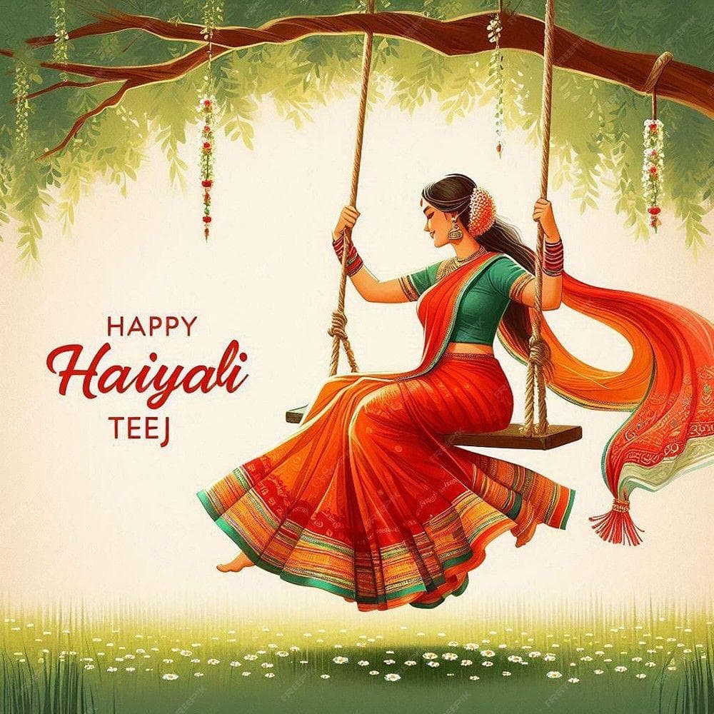 Hariyali Teej Mehndi